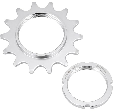 Dilwe Bike Freewheel, 13T, 14T, 15T, 16T High Strength Steel Single Speed Freewheel Flywheel Sprockets Parts for Fixed Gear Bicycle