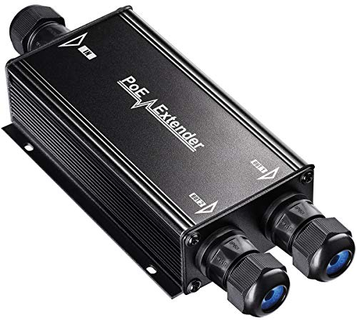 Cudy 2 Kanal Gigabit PoE Extender für den Außenbereich, 1 Eingangsanschluss, 2 Ausgangsanschlüsse, IP67 wasserdicht, 1000M bit/s, PoE Verstärker Booster, 802.3 bt/at/af, Wandmontage