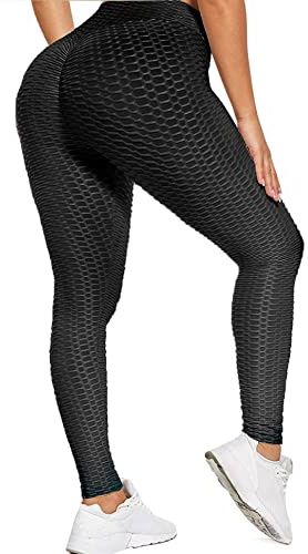 Merlvida Sport Leggings Damen High Waist, Anti Cellulite Push up Leggins Blickdicht mit Bauchkontrolle - Weich Elastisch Yogahose Sporthose Damen, Slim Sportleggins Boom Booty Leggings für Damen