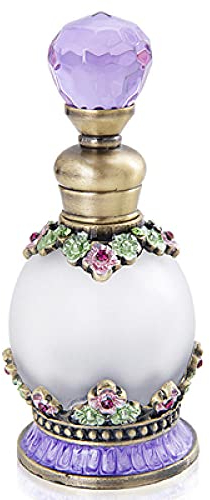 Botella De Perfume Vacía Perfume Recargable Frascos Para Perfume 15Ml Maquillaje Mujeres S Moda Retro Congelado Botella De Perfume De Perfume Antiguo Lujoso Acero Esencial Contenedor Casero Boda Decor