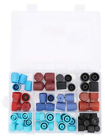 aqxreight Kit de Réparation Climatisation, 77 Pièces Bouchon Noyau Valve A/C, Accessoires pour Système de Climatisation Automobile