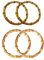 Trsnzul Manici Bamboo per Borse 4 Pezzi Manici Borsa Bamboo Manici per Borsa Rotondi Naturale Manici Bamboo Manici per Borse Uncinetto ​Artigianali Borse Fai da Te Accessori