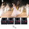 SATSAT Macchina per Fuochi D'Artificio A Freddo, Mini Macchina per Fuochi D'Artificio A Fontana Fredda, Sistema Pirotecnico con Scintilla per Matrimoni con Telecomando Senza Fili, con Valigia,4Cues