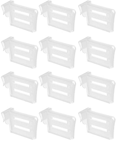 Yardwe Refrigerator Dividers Adjustable Fridge Door Seperator Fridge Space , Refrigerator shelf divider 12pcs Refrigerator Side Divider Clips