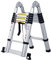 TREPPE Escalera Telescópica Aluminio Doble Cara 3,8m (1,9m + 1,9m)