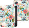 DMluna Custodia per Kobo Clara Colour/Clara BW/Clara 2E, Tolino Shine Colour/Shine 5/4, Cover Protettiva Funzione Auto Wake/Sleep, Pelle Sintetica Premium, Antigraffio, Anticaduta, Fiore di Collina