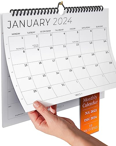 Wall Calendar 2024 UK - 2024 Calendar Month to View - Family Calendar 2024-2024 Wall Calendar for Easy & Efficient Planning - Calendar 2024 UK Family Planner from Milula Studios