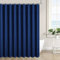 Rideau de Douche, 260x200cm, Simple Moderne, Bleu Foncé, Polyester, Rideau De Baignoire Anti-moisissure avec Anneaux