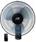 SPT SF-16W90 Ventilador de pared de 16 pulgadas en negro con control remoto, oscilación y temporizador (eléctrico con cable)