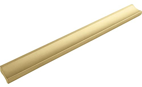 ALLES IM GRIFF Möbelgriff Alto LA 160mm - flacher Schubladengriff Breite 200mm - ideal Schubladen, Aluminium gold matt