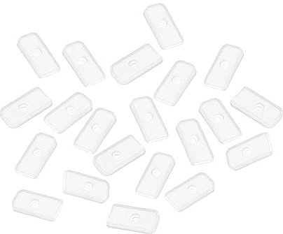sourcing map Silicone End Caps, 100Pcs 6mm - Silicone Plug Fit for Corset Polyester Boning for Sewing, for Wedding Dress, Bridal Gown (White)