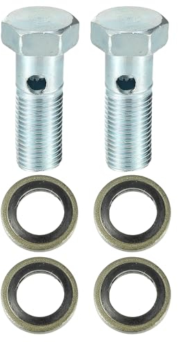 QUARKZMAN 2er Set Universal Auto Banjo Bolt Bremsadapter M12 x 1.25