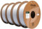 eSUN PLA Filament 1.75mm, PLA Basic 3D Drucker Filament Maßgenauigkeit +/- 0.03mm, 1KG pro Spule, 4 Spulen 3D Druck 3D Filament, Kaltes Weiß