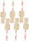 PRETYZOOM 6St Toilettenpapier Anhänger aus Holz Dekoration Schlafzimmer Bedroom Decor Holz-Tags hölzern Christbaumschmuck Weihnachtsdekorationen Familiensegen Anhänger Weihnachtsverzierung