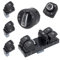 GearPrice Set di 6 interruttori alzacristalli per fari, per VW Golf 5 6 Passat 3C, cromati, compatibili con OEM: 5ND959857 5ND941431B 5ND959565A 5ND959855