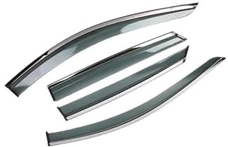 COUSOPO Auto Windabweiser Für Peugeot 2008 A94 2013-2019 Autofenster Visier Markisen Wind Sonne Regen Visier Deflektoren Regenabweiser(Transparent)