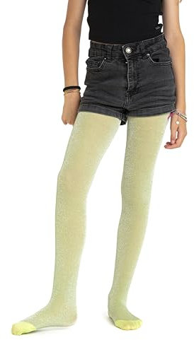 Gi&Gi Collant coprenti 70 denari da bambina caratterizzati da un brillante glitter colorato.N.2205 (IT, Età, 4 anni, 6 anni, Regular, VERDE LIME)