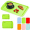 BuzzTrove Serving Trays | Durable Plastic Tea Tray & Dinner Tray | Trays for Eating on Lap, Food Serving & Snacks | Dishwasher Safe, Stackable| 12-Month Guarantee | STLG