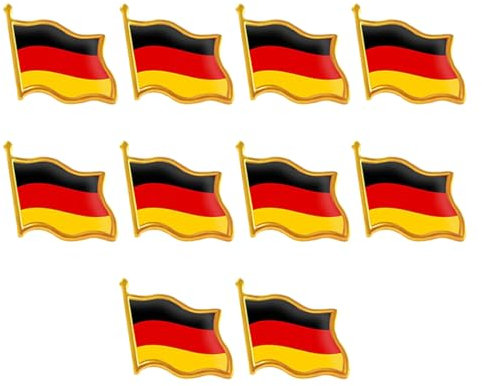 PRAOFRT 10 Stück Ansteck pin Deutschland pin Germany SchüTzenfest Pins & anstecker Anstecker Pins Anstecker Deutschland Pin Anstecker Pin Deutschland Anstecker Pin Anstecker