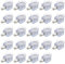 GXGM 24 pc Support de plan en cristal avec ventouse pour vitres, étagères de placards, vitres, cristaux, tige 5 mm (transparent)