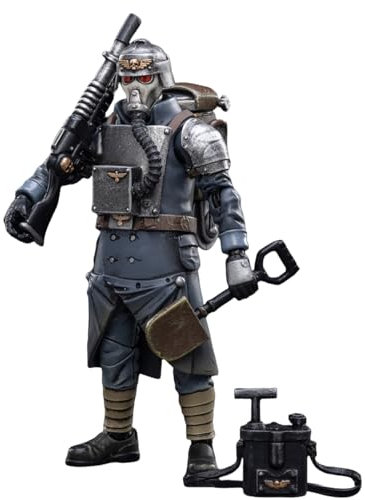 HiPlay JOYTOY Warhammer 40,000 1/18 Astra Militarum Death Korps of Krieg Veteran Squad Guardsman Demolitions Specialist JT2658 Action Figure Collection Model Gift