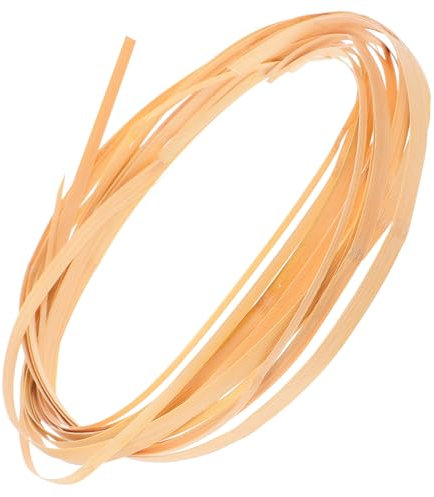 4 Rouleaux matériau en bambou décoration de mariage decoration de mariage bandes de rotin fournitures de vannerie rotin plat réparation de rotin tissage en rotin naturel Beige DIYEAH