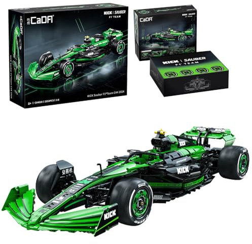 DOYAY Technik F1 Auto für Kick Sauber F1 Team C44 Rennauto, 1:8 Technik Rennwagen Modell Bausatz, 2550+ Teile MOC Auto Modell (Originalverpack)