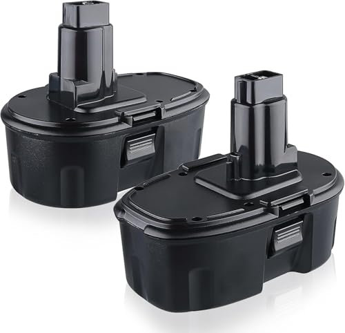 ZEERISA 4.8Ah 18V DC9096 Battery Replacement Compatible with DEWALT 18Volt DC9098 DC9096 DC9099 DC970 DW9095 DW9096 DE9039 DE9095 DE9096 DE9098 DW9098 DW9099 Cordless Power Tools (2 Pack)