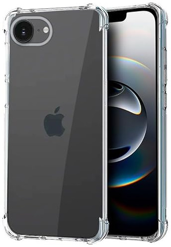 Cool Schutzhülle für iPhone 16e, stoßfest, transparent
