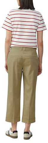 s.Oliver High-Rise-Culotte aus Baumwollstretch mit Bügelfalten