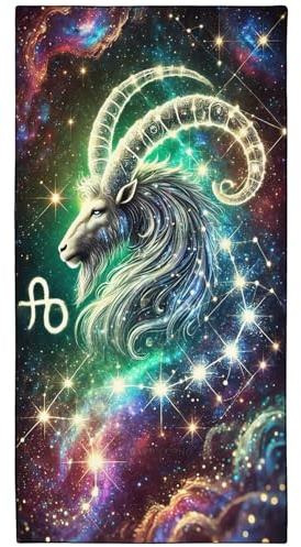 YISUMEI Mikrofaser Strandtuch XXL, Strandhandtuch Leicht Badehandtuch Schnelltrocknend, astrologisches Design – 180 x 90 cm – Sternzeichen Widder