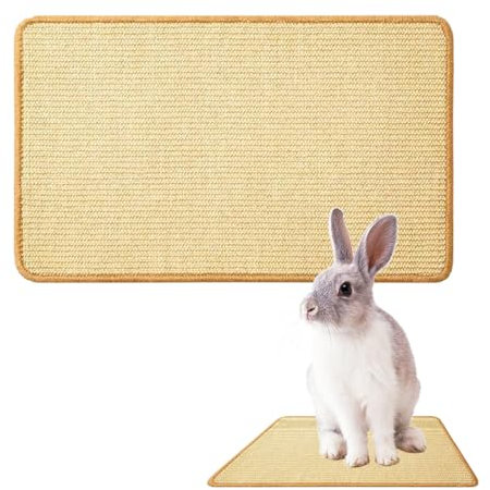 OHREN 1 Tappetino per Conigli, Cura Naturale delle Unghie e dei Denti, Tappetino in Sisal Naturale per Gabbie, Giocattolo da Masticare, Letto per Conigli per Riposo, Nido e Relax