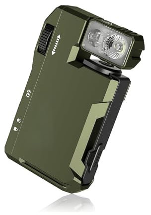 G5 Rechargeable EDC Flashlight, Portable Flat Pocket Flashlights,400 Lumens Dual Light Sources Mini Flashlight with RGB Light,180°Rotation,Dual Light,IP68 Waterproof for Outdoor Home Emergencies