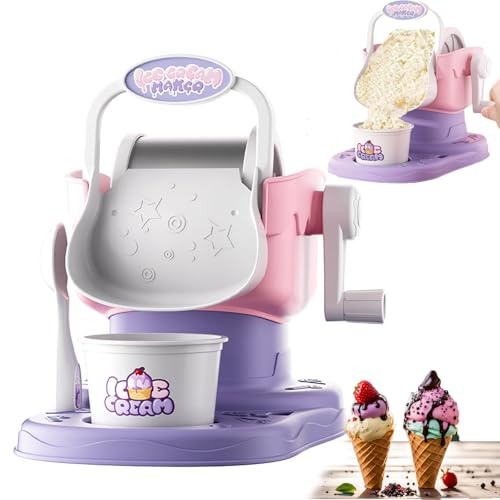 Máquina para Hacer Helados,Máquina de Helado,Kit de Creación de Batidos de Frutas Congeladas,Heladeras Hacer Helado,Se Utiliza para Hacer Helado, Gelato y Sorbete, Aparato de Cocina Divertido