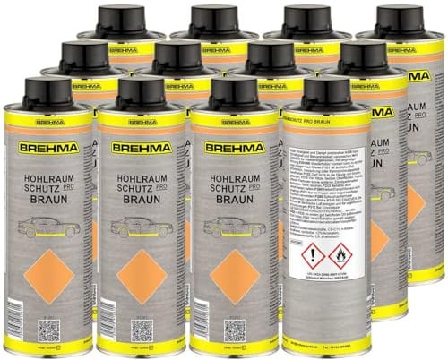 BREHMA 12x Hohlraumschutz Pro braun Hohlraumversiegelung Hohlraumkonservierung 1L