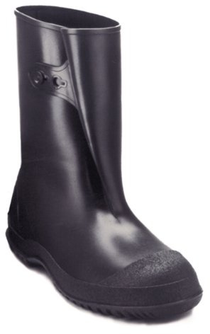 TINGLEY mens Workbrute 10 Overshoe rain boots, Black, Small 6.5 - 8 W US
