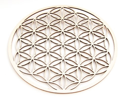 Berk EN-073 Meditations-Zubehör - Blume des Lebens aus Holz, 22 cm