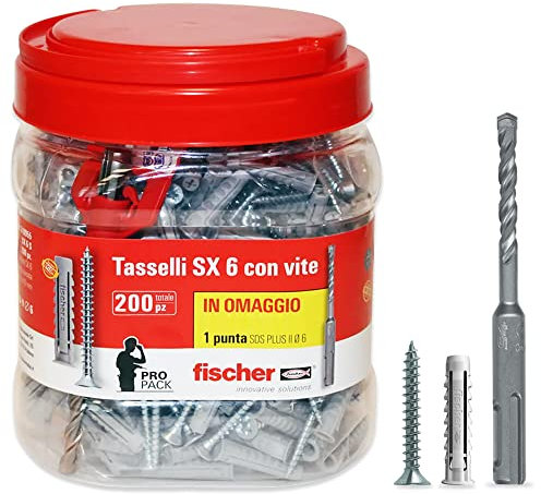 Fischer SX con Vite, Argento, Ø 6