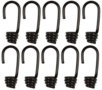 Dreamprint 100 x Spiralhaken ø 10mm - Expanderhaken/Planenhaken/Seilhaken für Anhänger - Praktisches Set für Expanderseile, Gummiseile, Planen und mehr