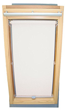 Easy-Shadow Dachfenster Sichtschutzrollo Basis Rollo für Typ Roto WDF Designo R6 / R8 / R84 / R85 / R86 / R88 / R89 / R6_K/H R8_K/H R8_K/H SR Größe 11/11 - in der Farbe weiß