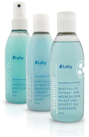 Lofty Perücken Pflege-Set 2 mit Haarspray, Balsam & Shampoo