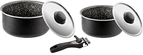 BRUNNER Alu Kochgeschirr Topfset Topf mit Deckel Casserole Pirate Pot 5