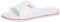 Brandsseller Claquettes de bain/chaussures de plage pour femme - Uni avec rayures latérales sur la semelle - Blanc - Blanc., 39 EU