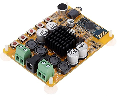 DollaTek Modulo Amplificatore di Potenza Digitale TDA7492 Wireless Bluetooth 4.0 2 * 50W 2 canali Scheda Audio Ricevitore