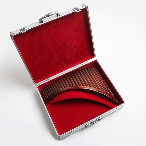 22 Pipes C Key Pan Flute Chinese Traditional Musical Instrument Pan Pipes Easy to Learn (Pan Flute with Right Box)