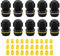 10 PCS Cable Glands, HUYU Waterproof IP68 Cable Glands Connectors M25 for 4-8mm 8-12mm 10-14mm Cable Diameter Nylon Plastic Cable Gland Joints for Home/Garden/Outdoor Lighting