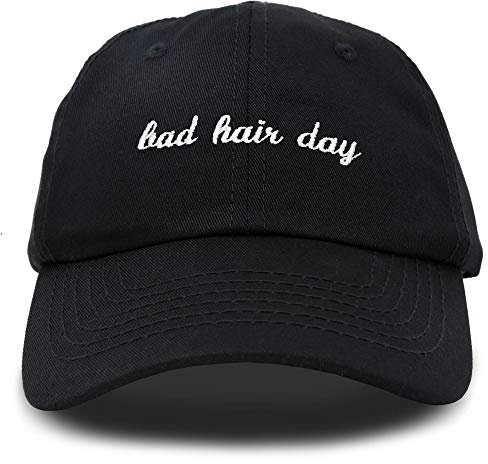 DALIX Bad Hair Day Hat Baseball Cap, Schwarz, Einheitsgröße