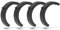 Bosch Unisex – Erwachsene BUI350 Distanzgummi Nyon, schwarz, 31,8mm