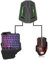 35 Botones Teclado para Juegos con una Sola Mano, retroiluminación LED + ratón de Juego+ convertidor Compatible con N-Switch/Xbox One/PS4/PS3/XBOX360