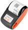 Socobeta Bluetooth 4.0 Receipt Ticket Drucker USB Wireless Thermodrucker mit 1500mAh 7,4V wiederaufladbarem Lithium-Ionen-Akku(Orange EU-Stecker)
